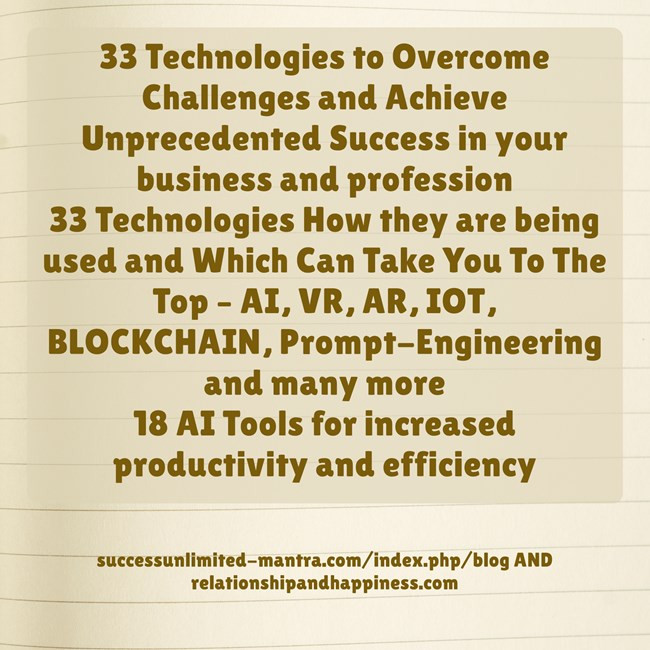 33-technologies-to-overcome-challenges-and-achieve